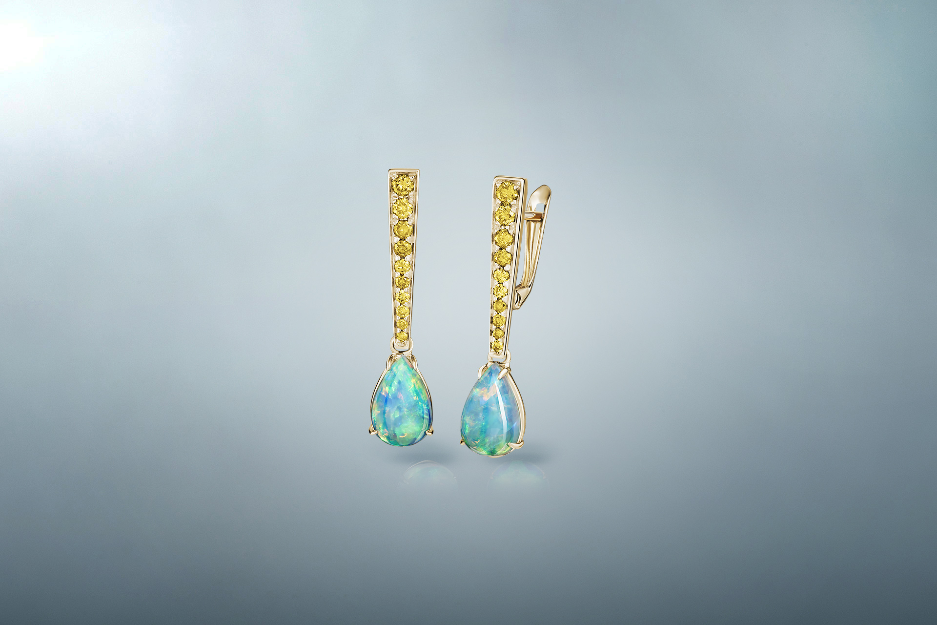 Opal Drops Earrings - Maria Kovadi