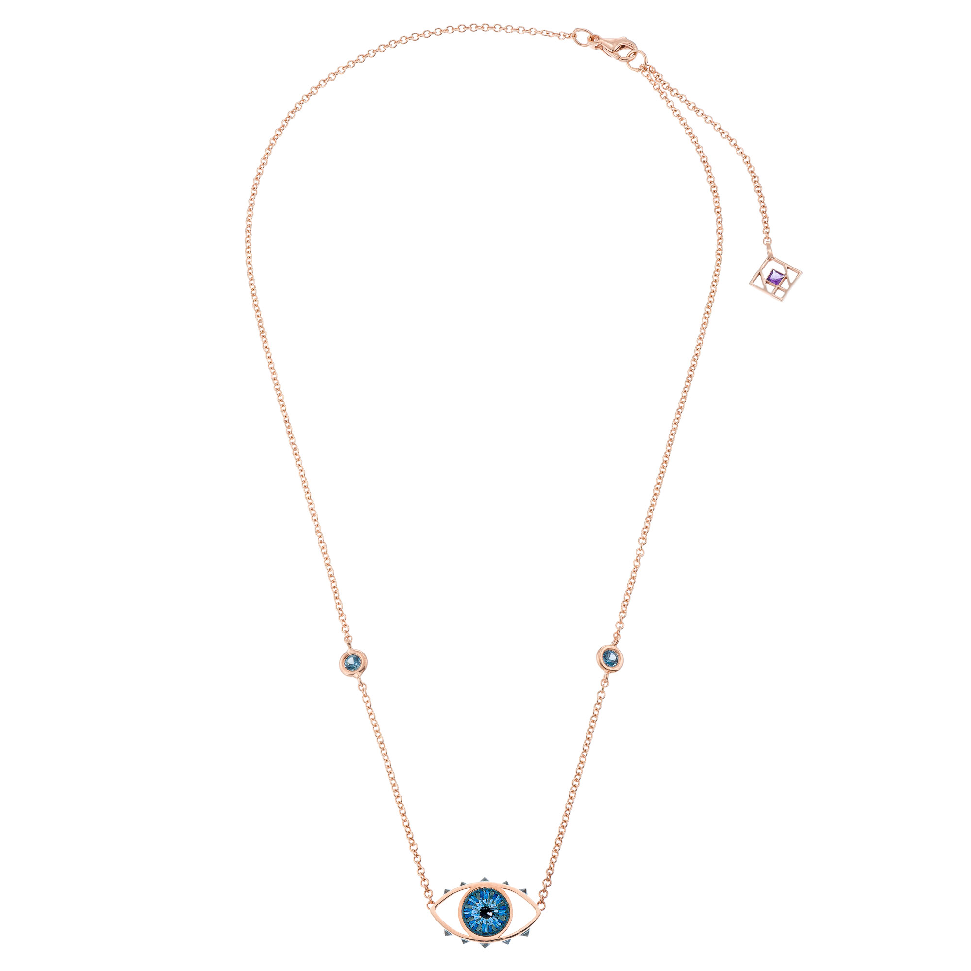 Look At Me necklace in rose gold
